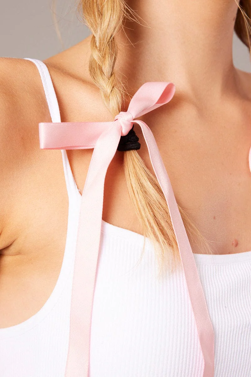 Pink 2 Pack Hair Bows