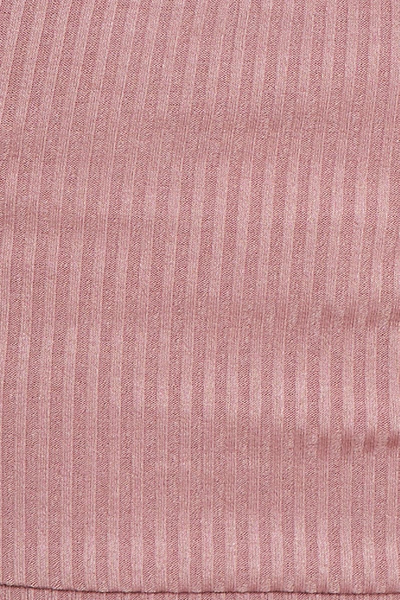 Pink Cropped Lounge Top