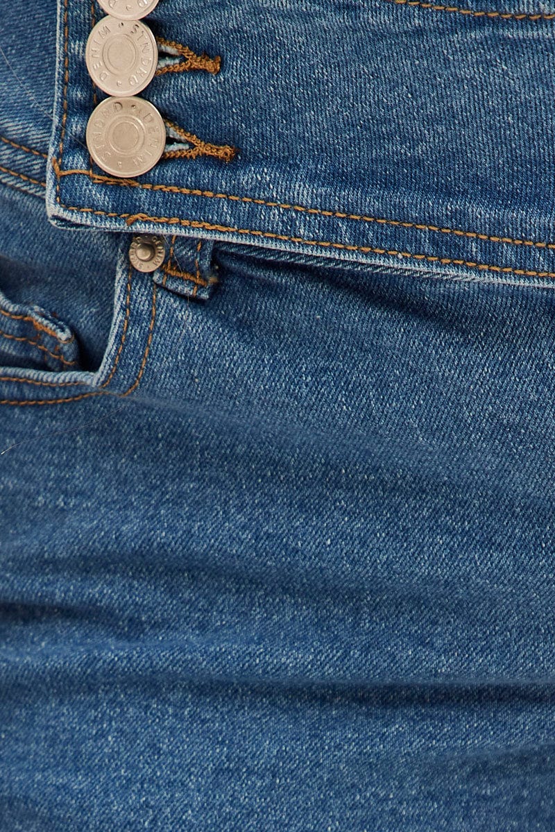 Denim Low Rise Denim Shorts Skinny