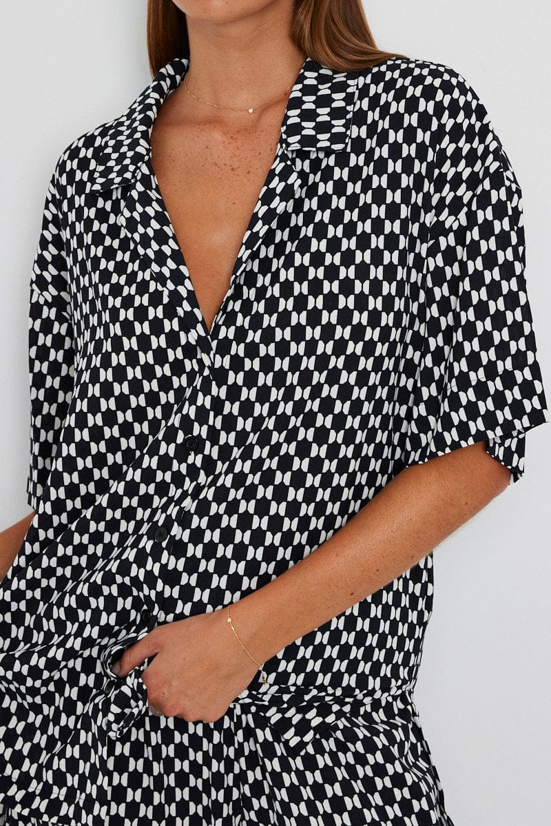 Multi Geo Shirt Short Sleeve