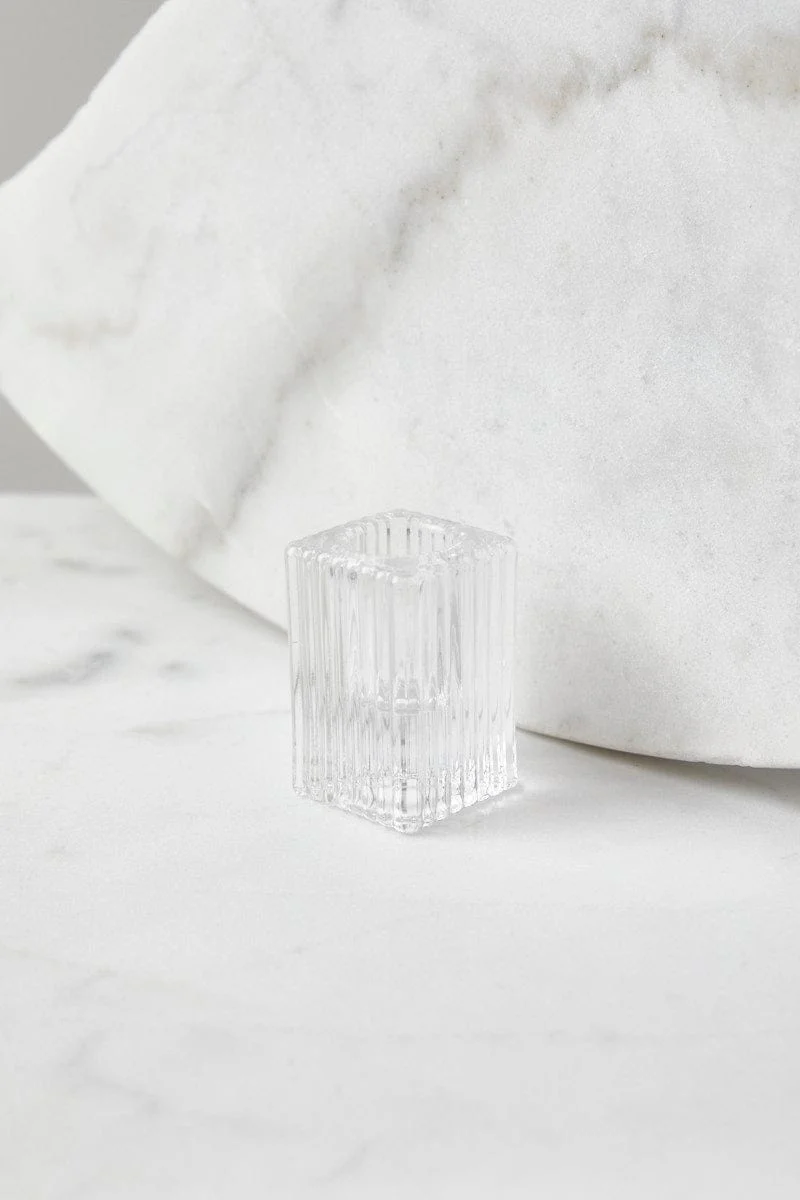 Metallic Glass Candle Holder