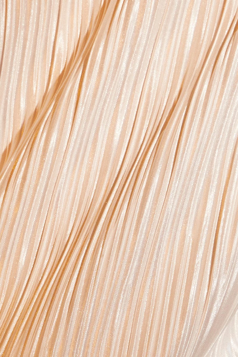 White Plisse Long Sleeve Shirt