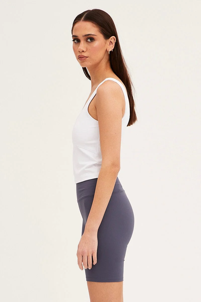 Grey Basix Shorts Biker