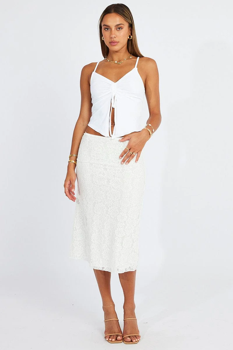 White Singlet Top