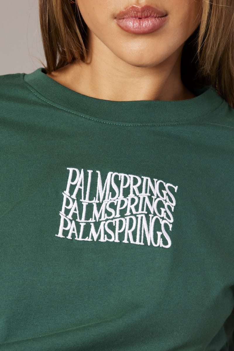 Green Graphic Tee Short Sleeve