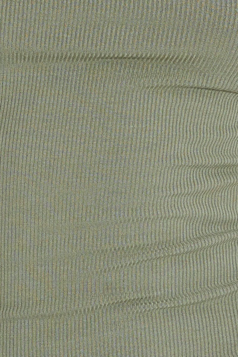 Green Dress Short Sleeve Crew Neck