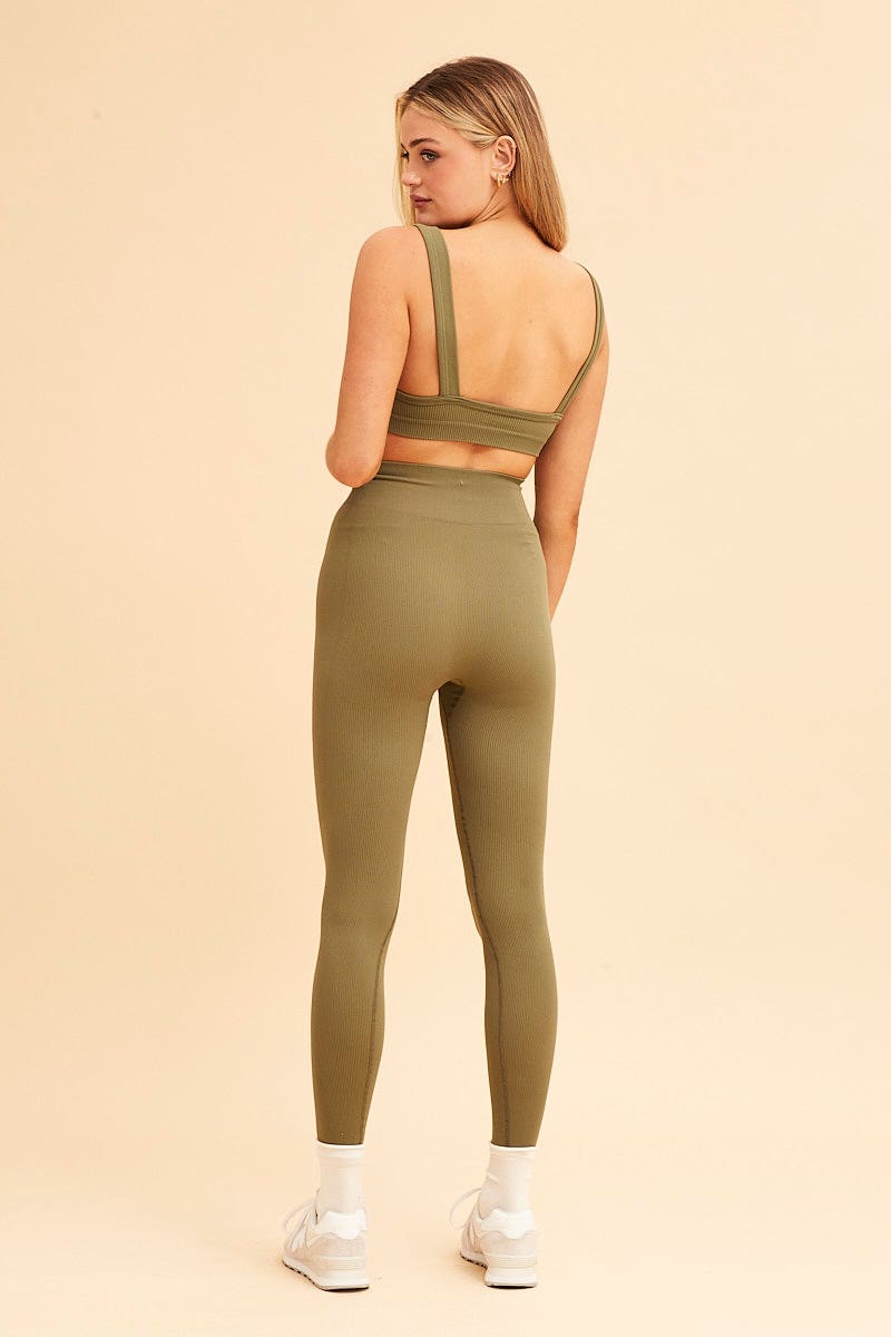 Green Nico Seamless Legging
