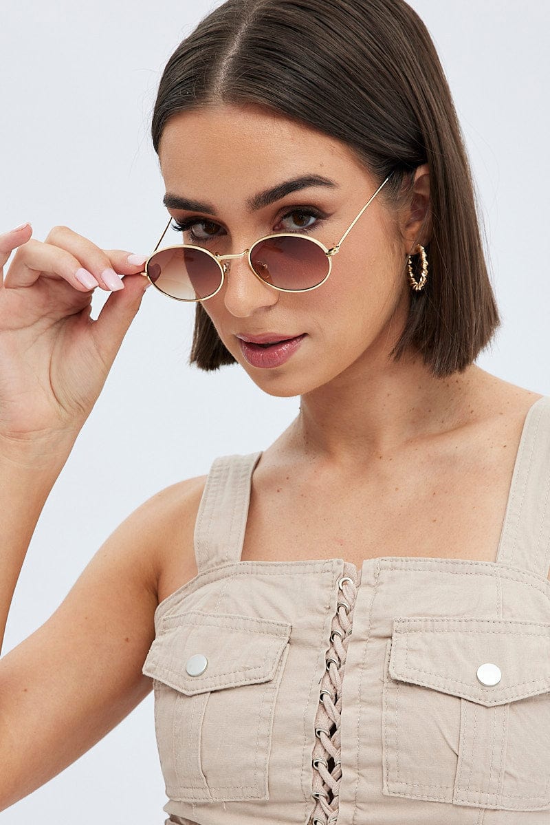 Brown Fashion Sunglasses