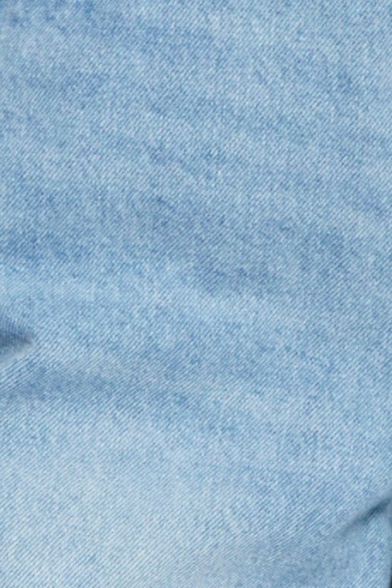 Blue Boyfriend Denim Jeans High Rise