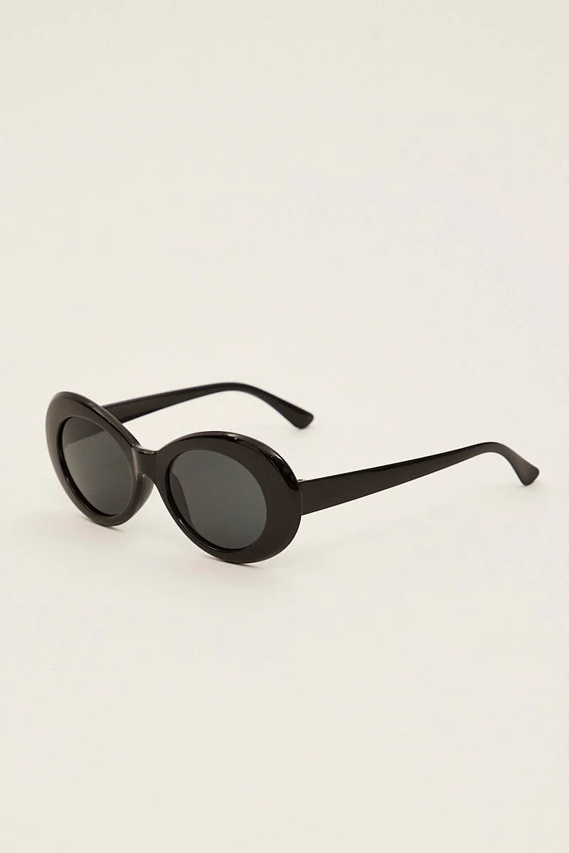 Black Animal Print Fashion Sunglasses