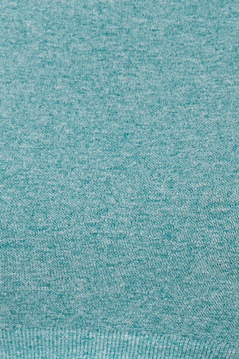 Blue Seamless Activewear T Shirt