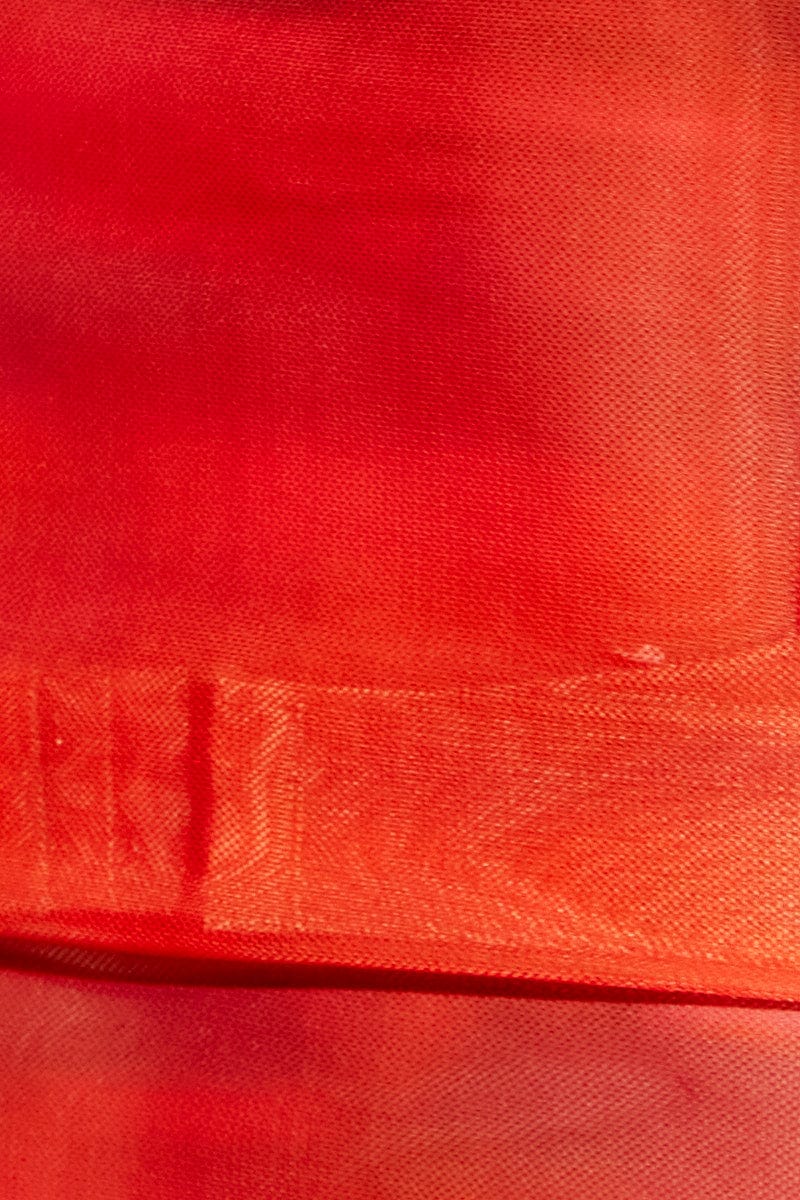 Pink Abstract Landscape Print Mesh Short Sleeve Top