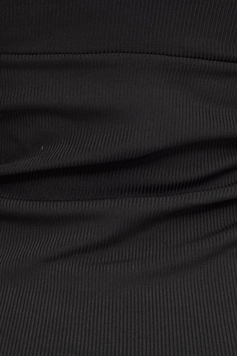 Black Bodycon Dress Lace Bra Mini