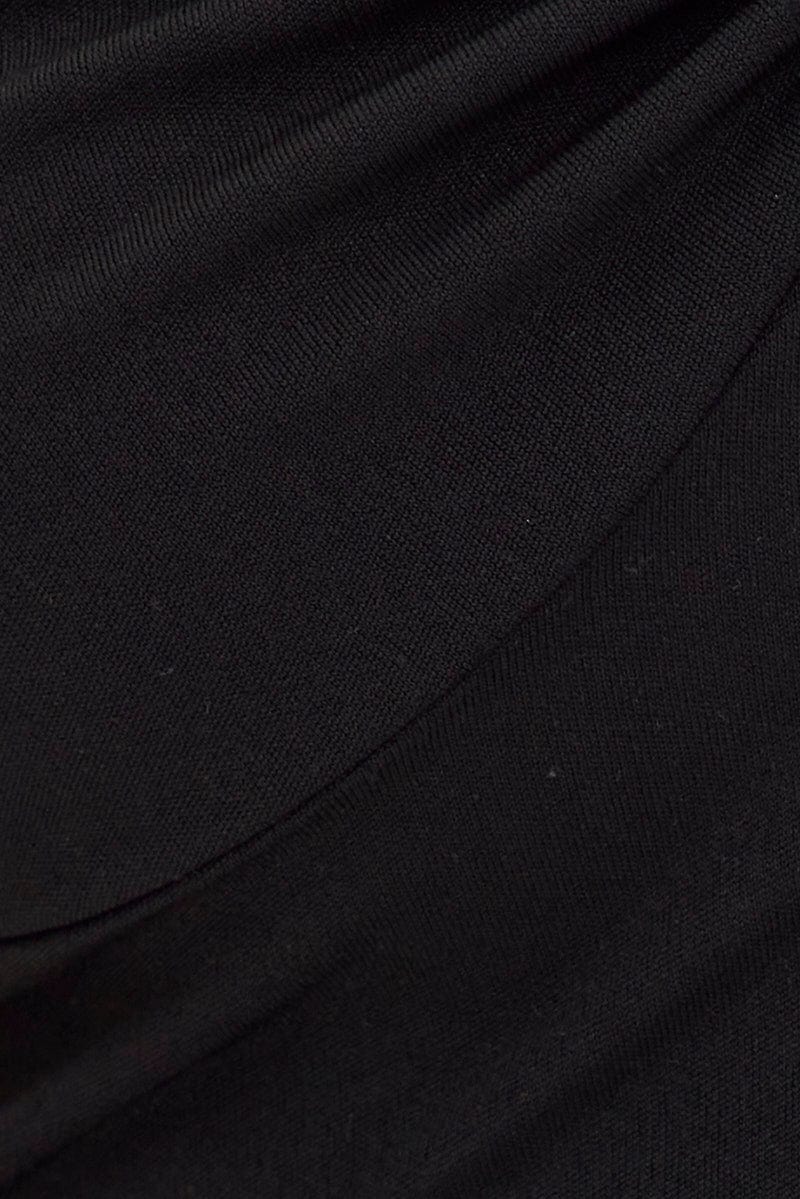 Black Keyhole Halter Top