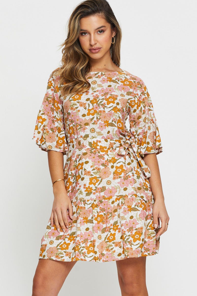 Print Mini Dress