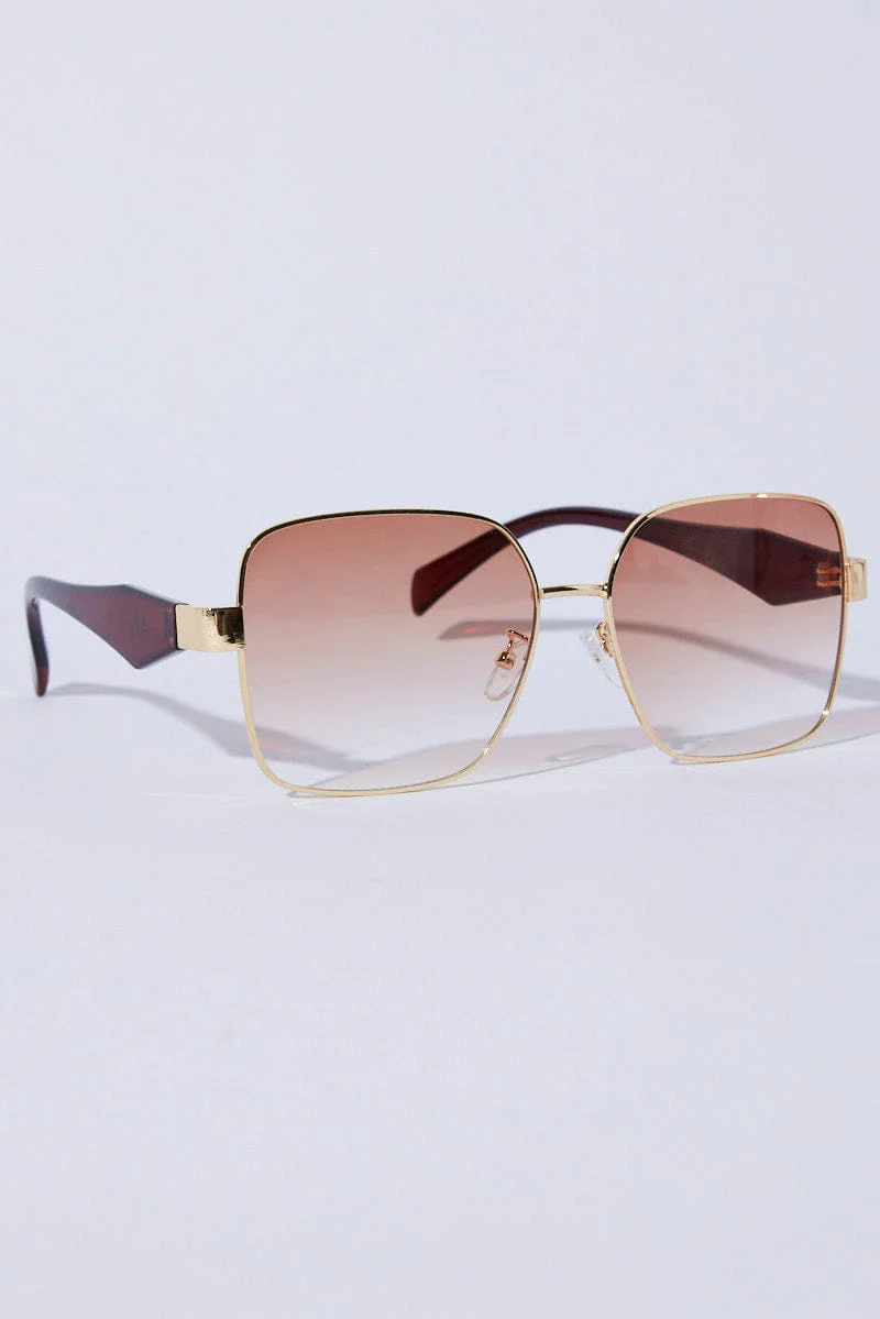 Brown Fashion Sunglasses