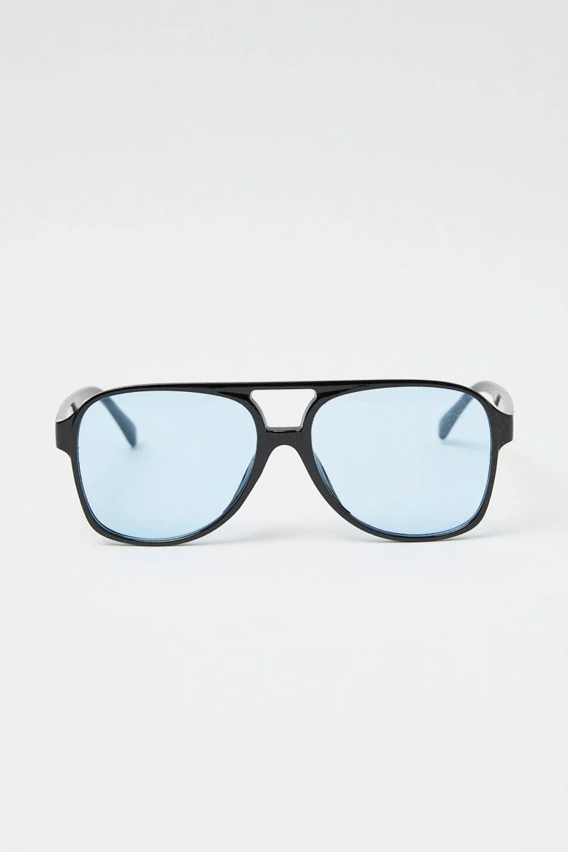 Blue Animal Print Fashion Sunglasses