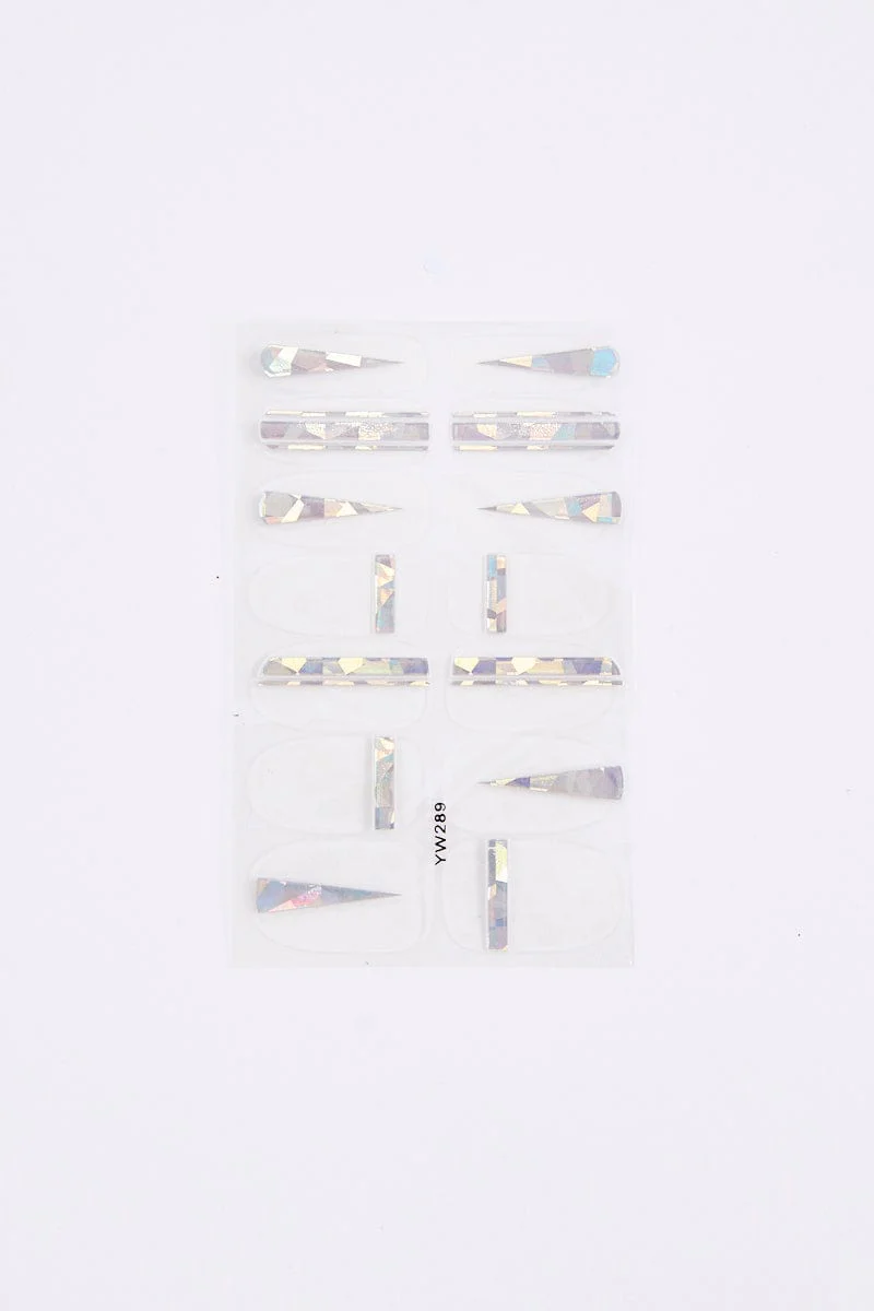 Metallic Iridescent Nail Stickers