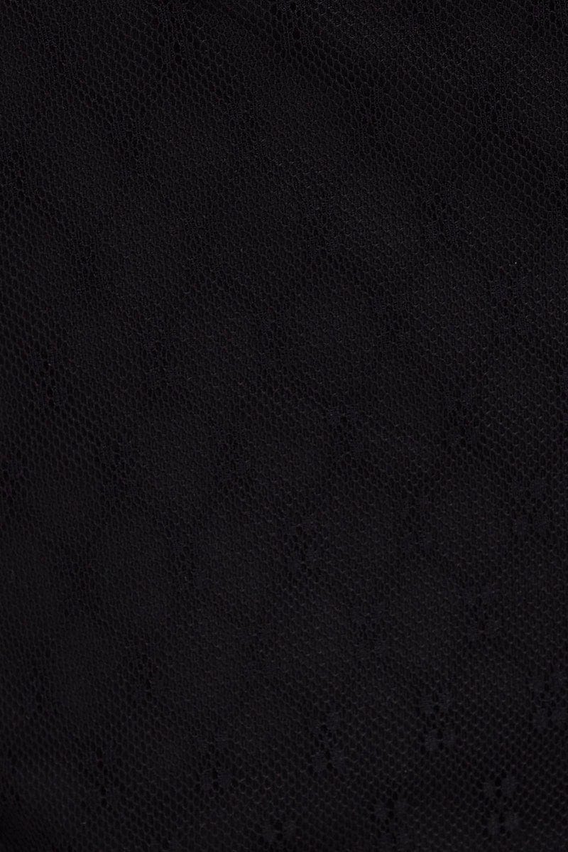 Black Singlet Sleeveless Scoop Neck Bustier Hook & Eye