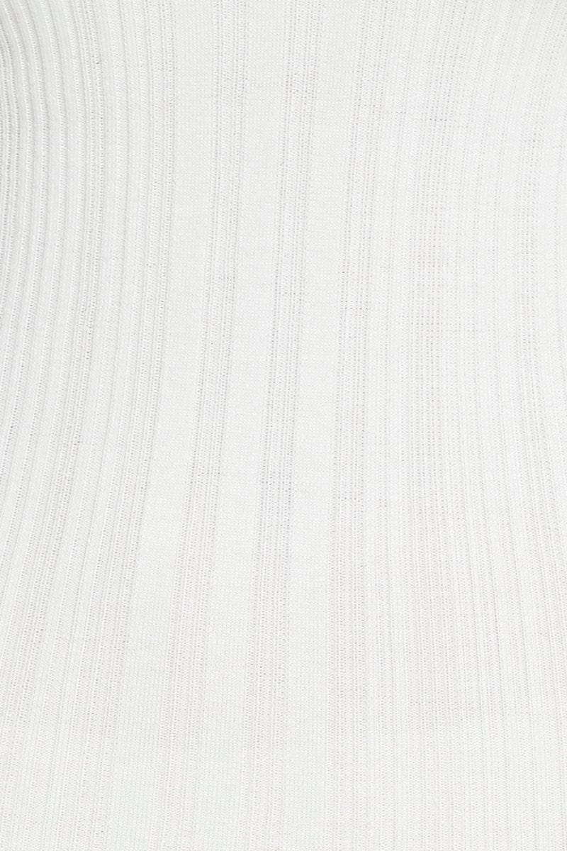 White Midi Dress Knit