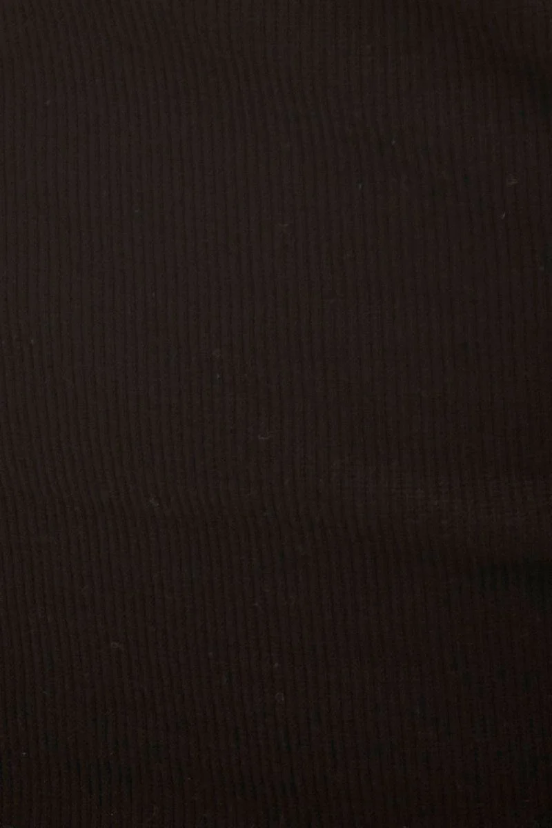 Black Scarf T-Shirt Short Sleeve Crop