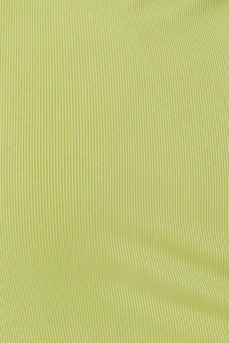 Green Snap Button Off Shoulder Dress