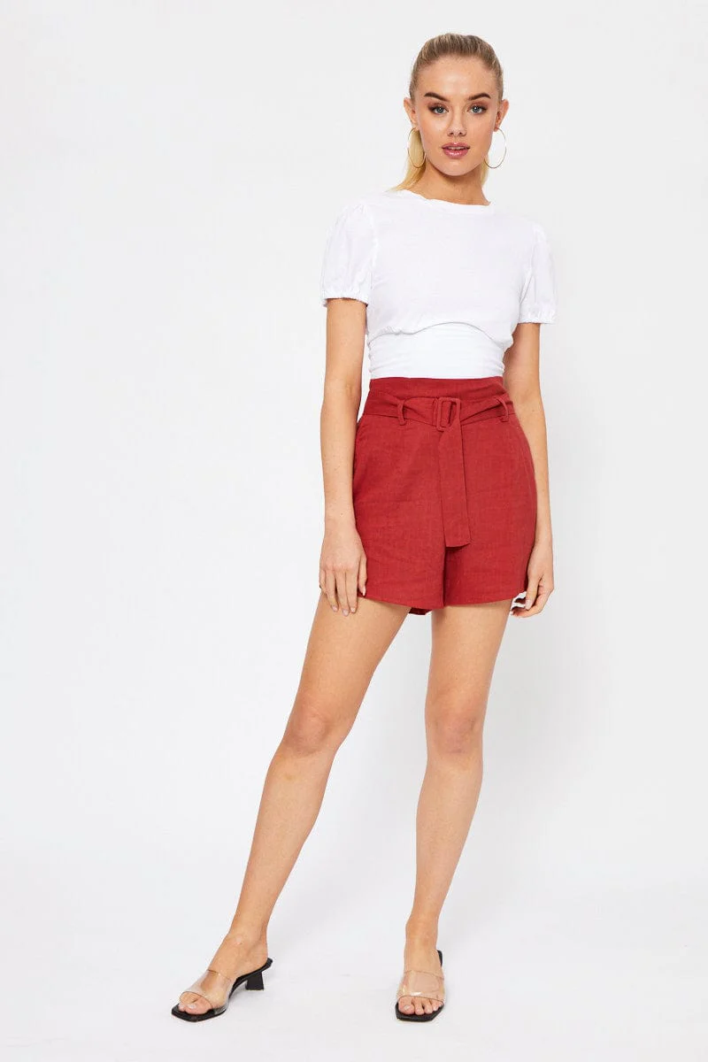 White Short Sleeve Jersey Floral Print Open Back Tie Top