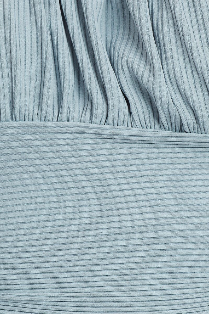 Blue Top Cami Ribbed