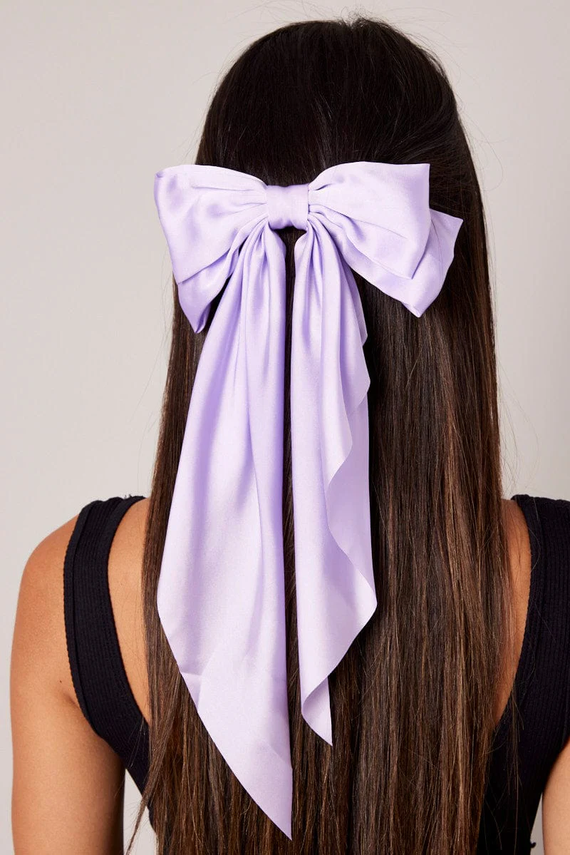 Purple Large Blue Hair Clip