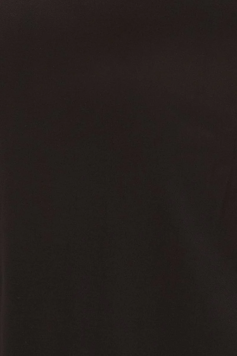 Black Cowl Neck Party Midi Dress