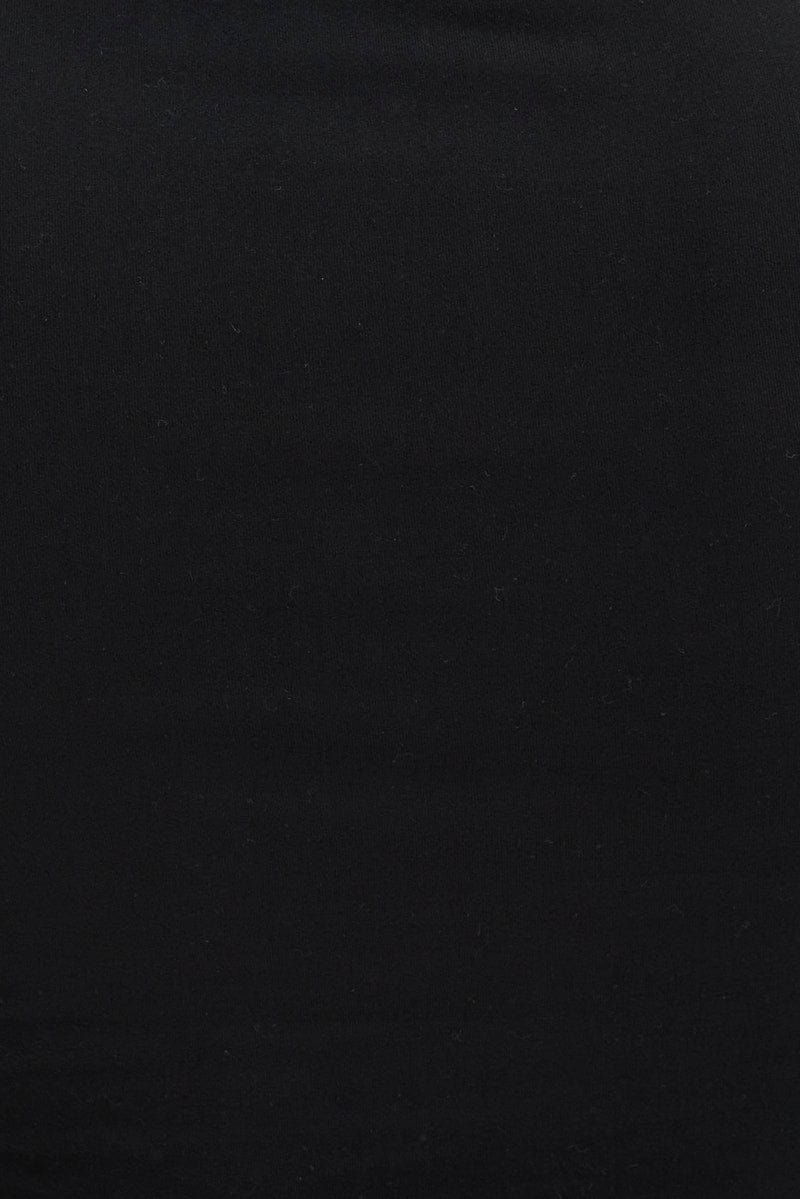 Black T Shirt Short Sleeve Crew neck