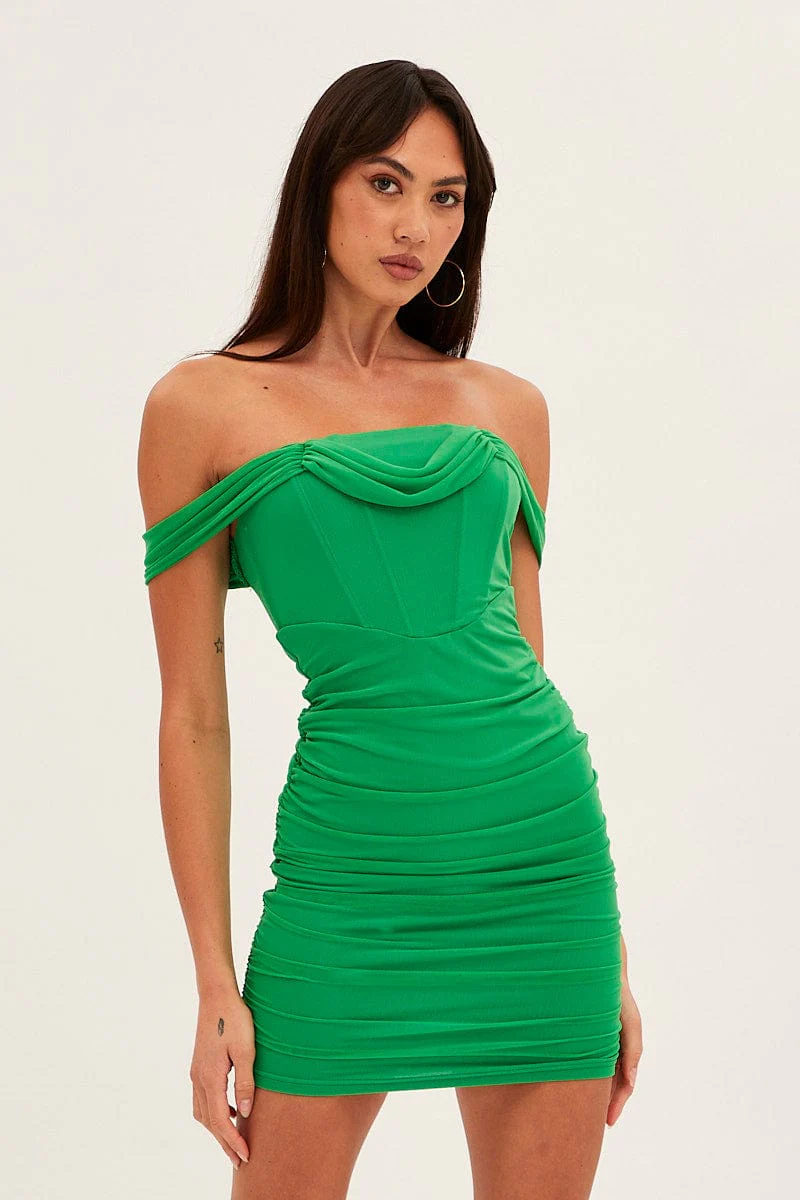 Green Bodycon Party Dress