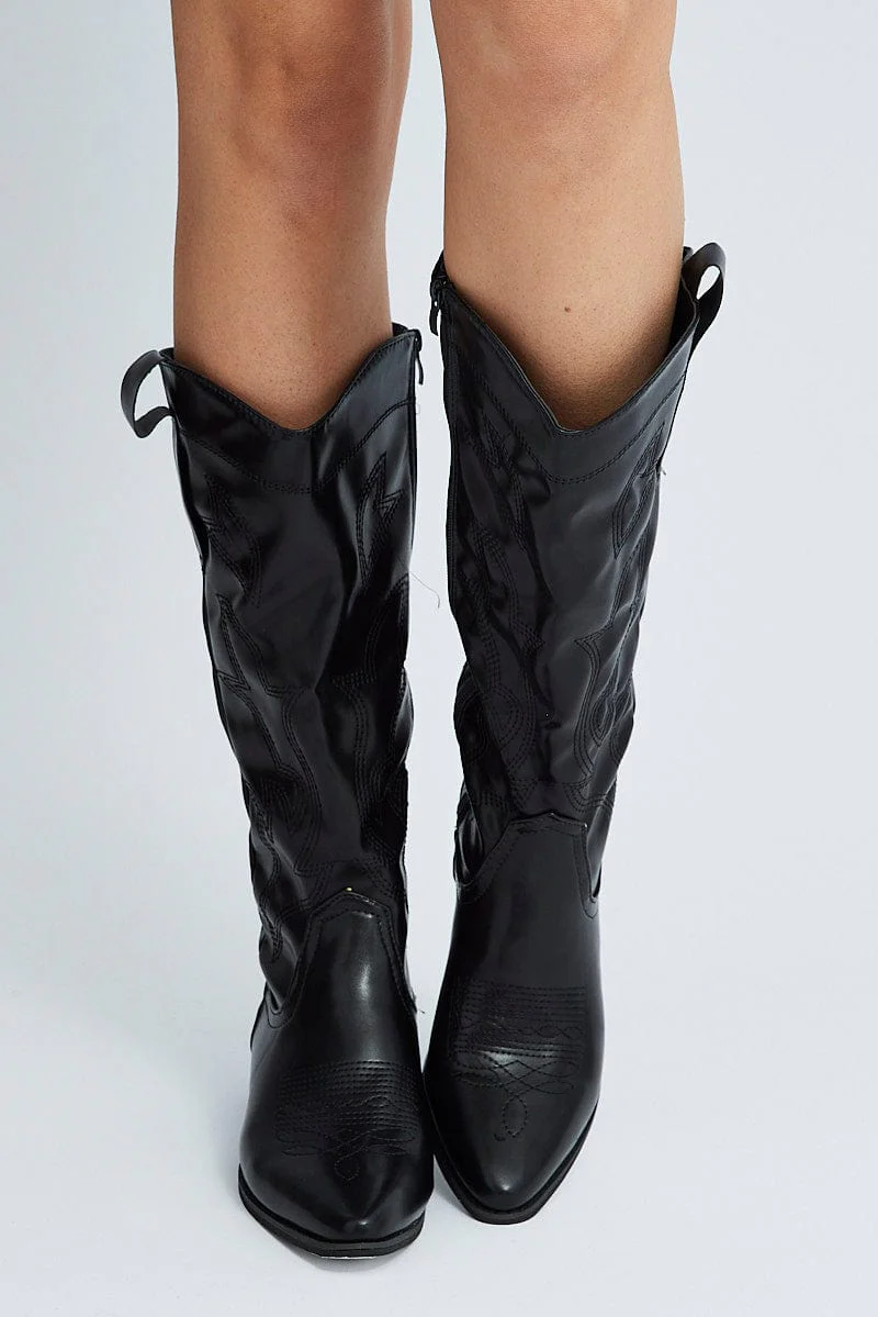Black Cowboy Boots
