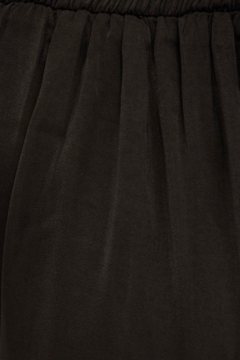 Black Full Length Fluid Pant