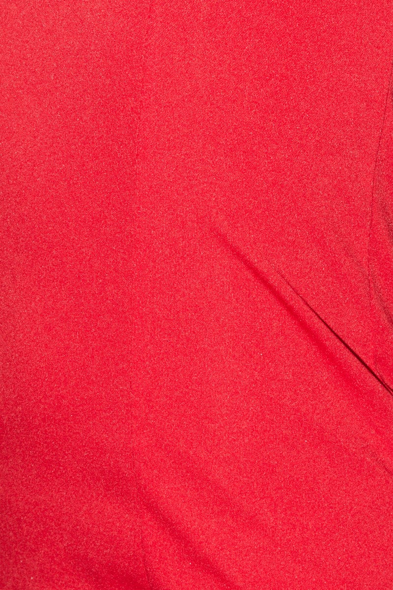 Red Evening Bodycon Mini Dress