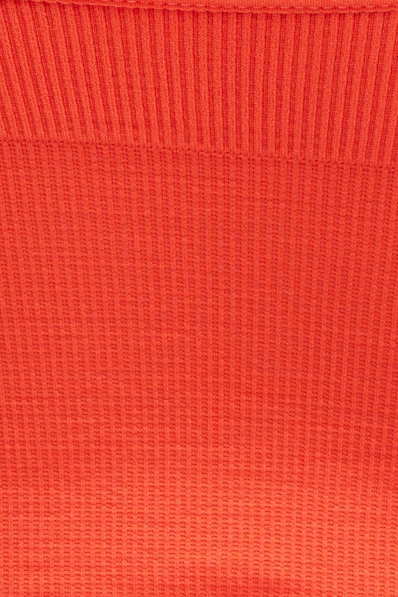 Orange Crop Singlet Top Seamless