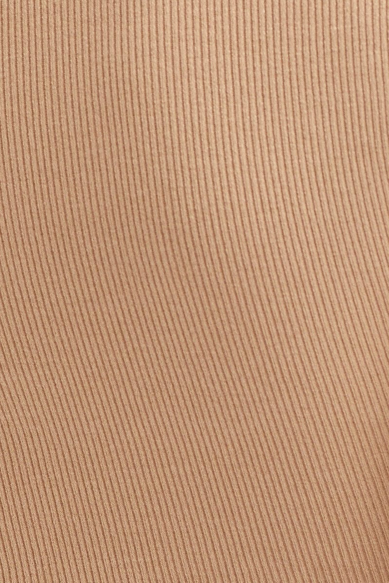 Beige Cut Out Top Cami