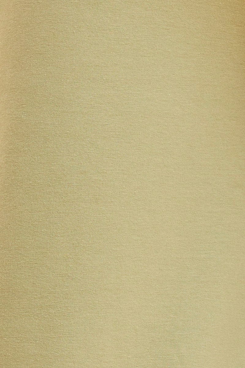 Green Lounge Pant Cotton Terry Stretch Drawstring Waist