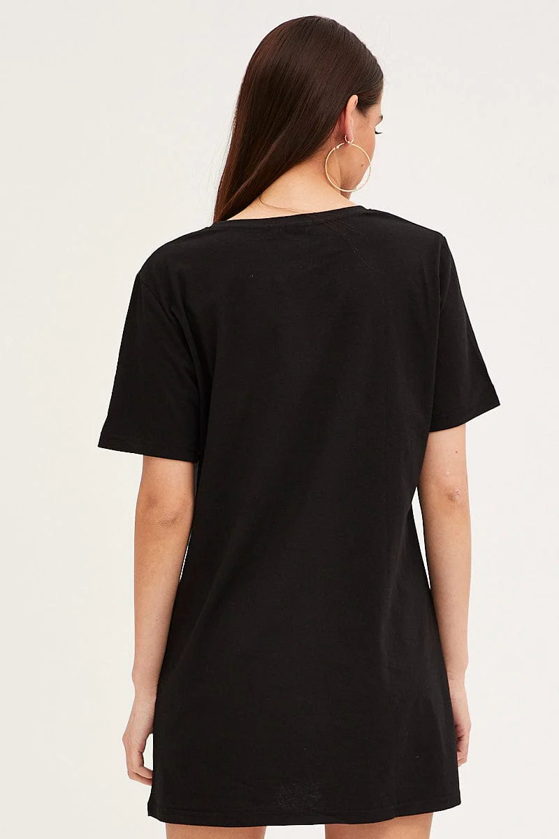 Black T-Shirt Dress