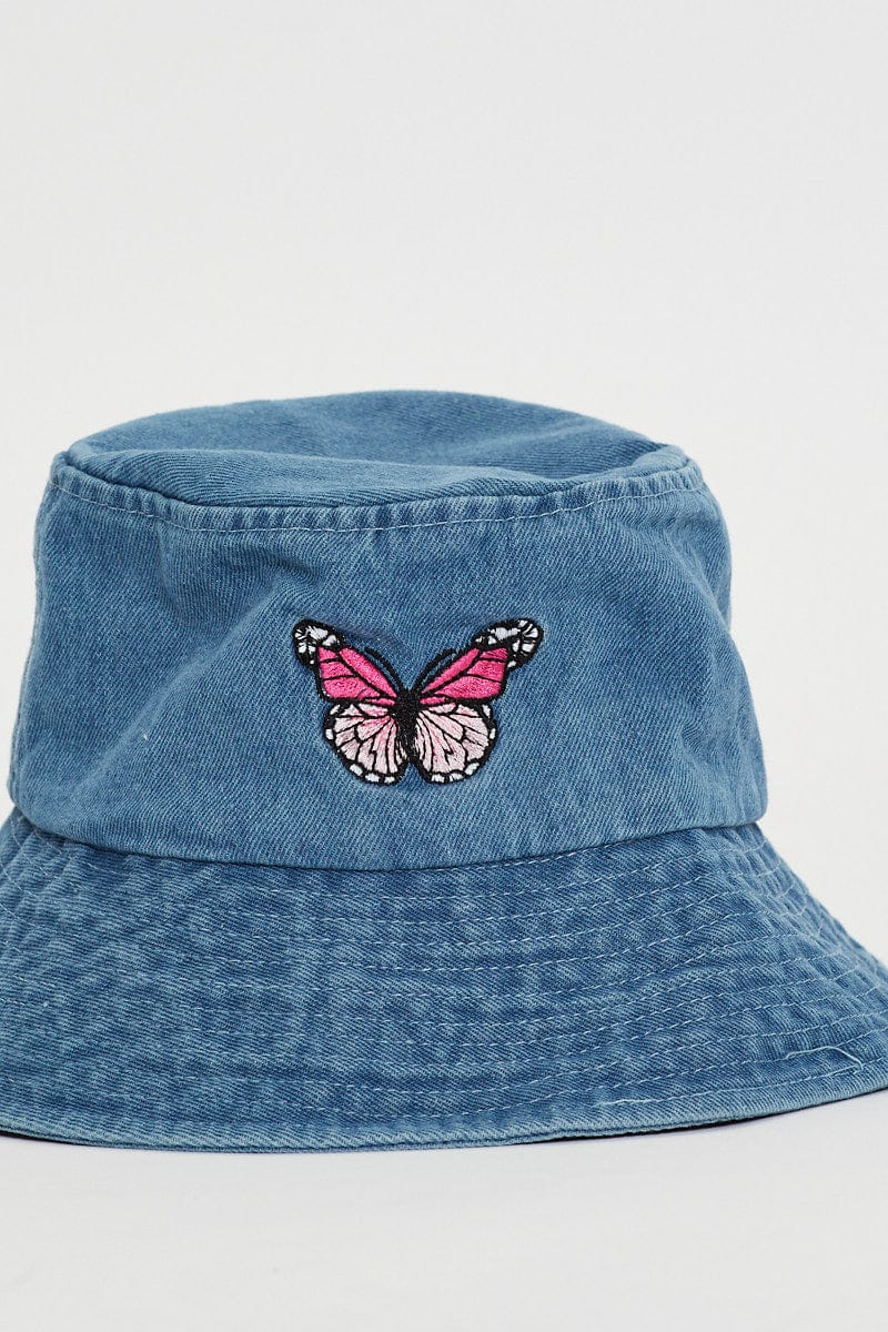 Blue Butterfly Bucket Hat