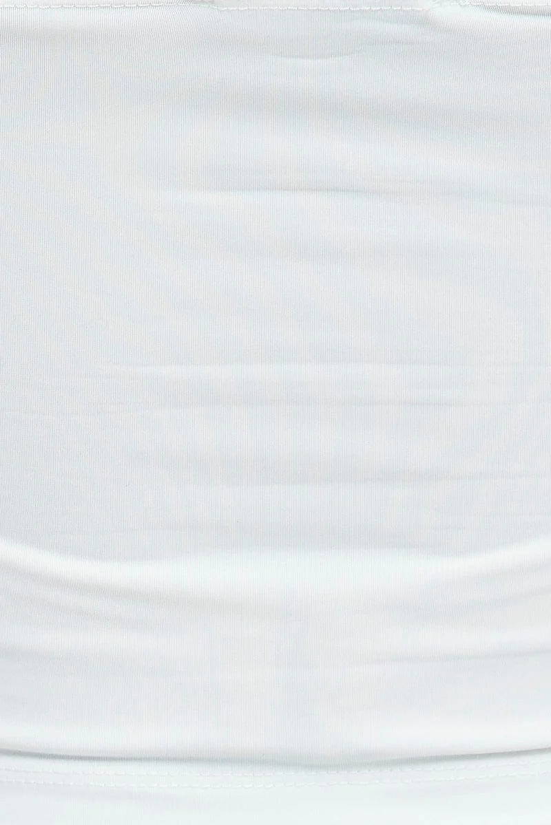 White Crop Top Long Sleeve