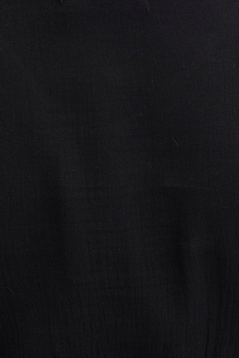 Black Skater Dress Long Sleeve Mini