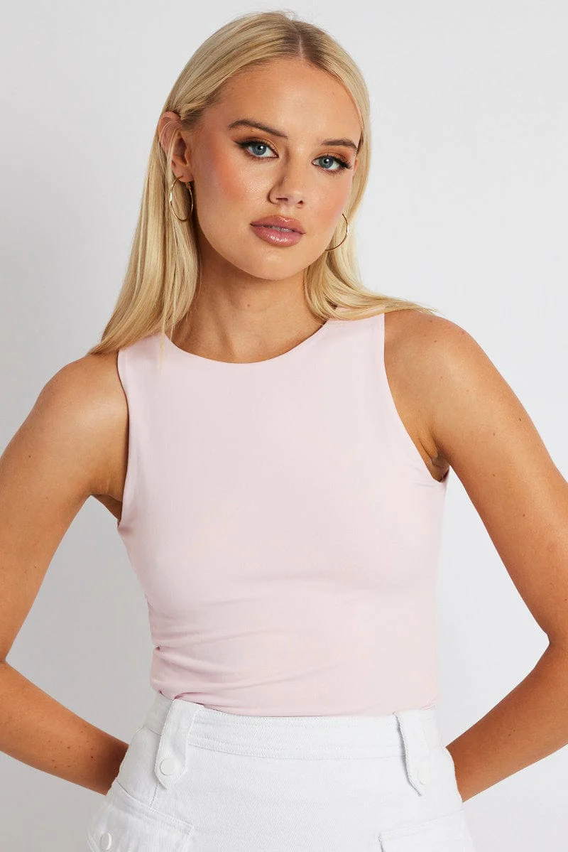Pink Supersoft Tank Sleeveless