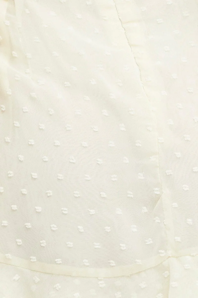 White Skater Dress Long Sleeve Mini