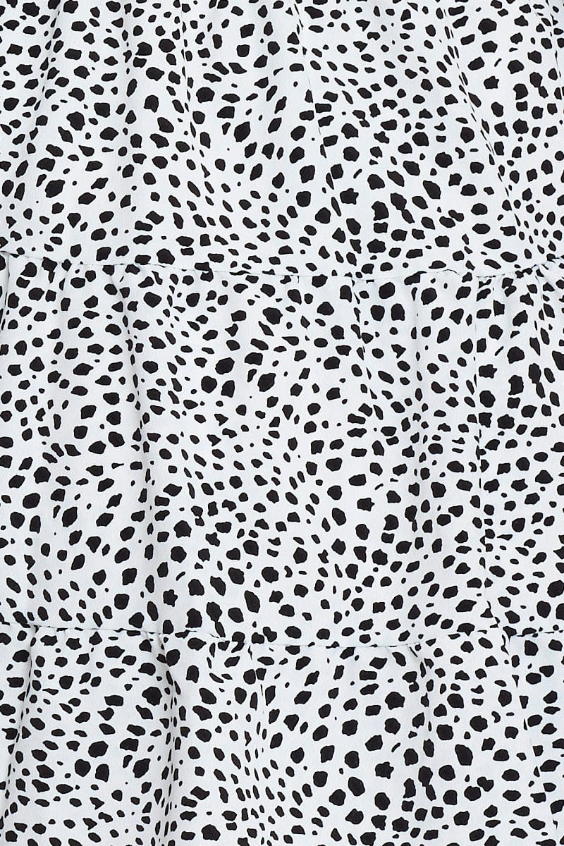 Print Mini Dress Short Sleeve