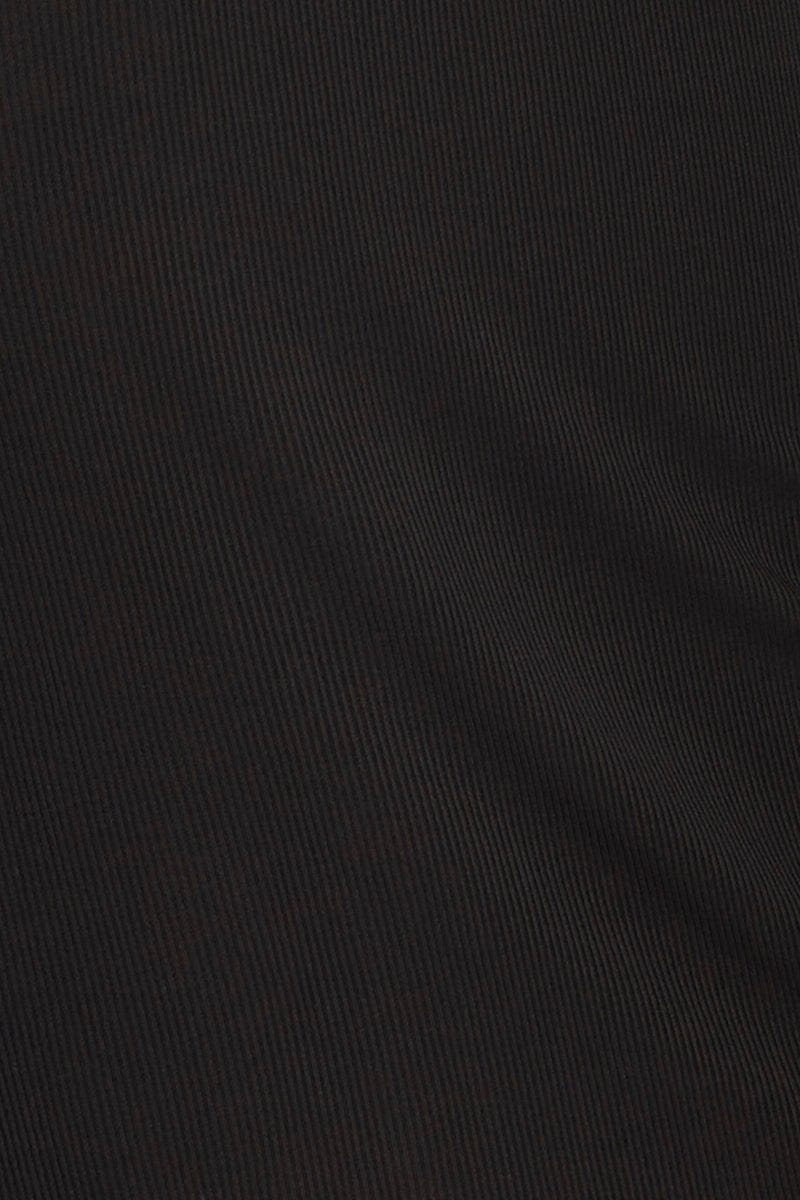 Black Cut Out Crop Top Halter Neck