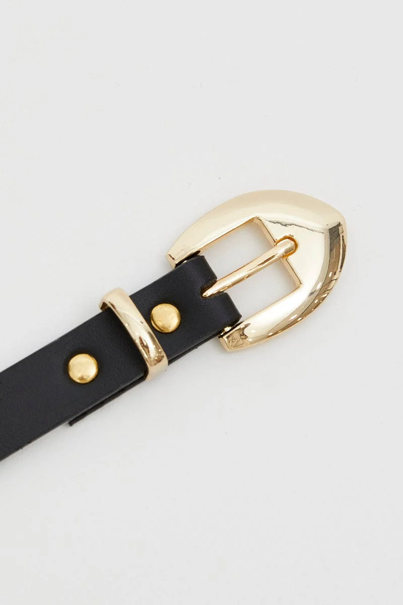 Black Arrow Design Buckle Belt