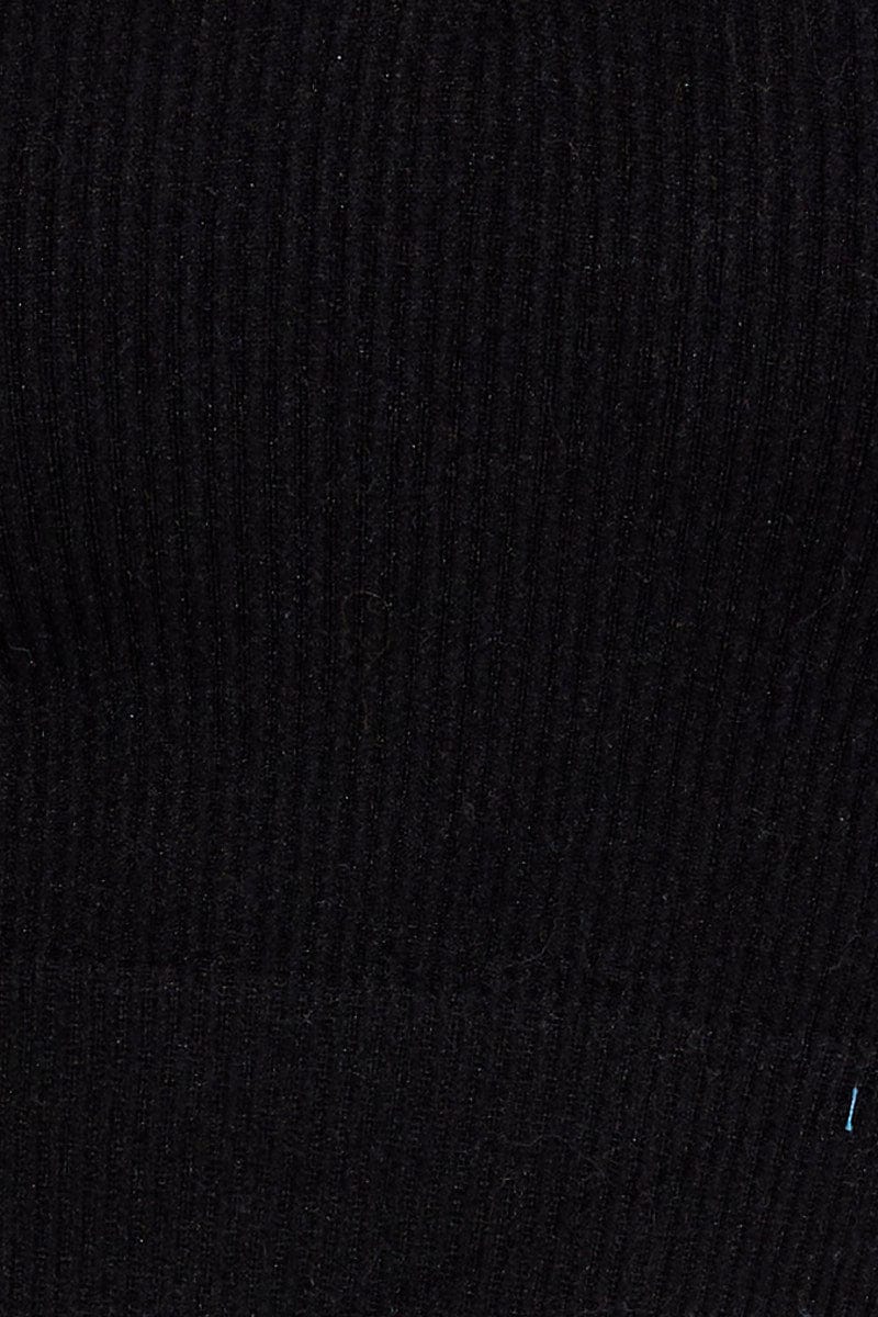 Black Collar Top Short Sleeve Seamless