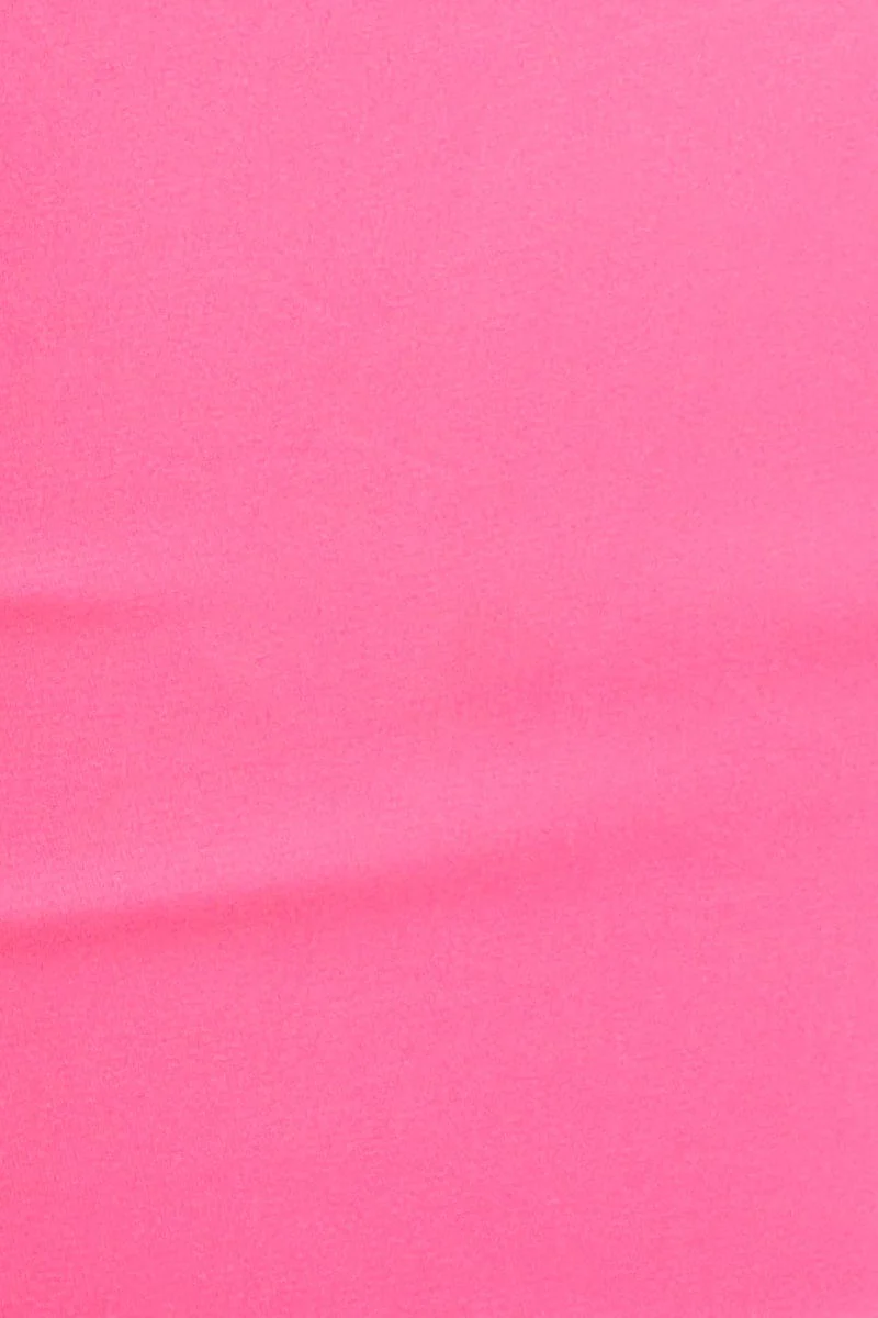 Pink One Shoulder Crop Top