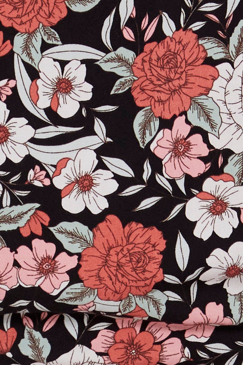 Print Crop Bolero Short Sleeve